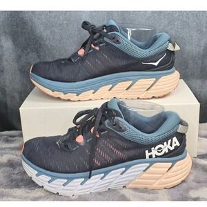 Hoka One One Gaviota 3 Black Iris Stability Running Shoes Womens 7.5